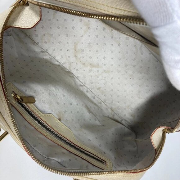 LOUIS VUITTON M91891 Suhali Spaerb Shoulder Bag Hand Bag Suhari leather White - Picture 12 of 16